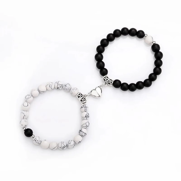 hengsof Matching Bracelets- Natural Gemstone Magnetic Couples Bracelets Gifts for Boyfriend and Girlfriend, Matching Bracelets for Couples - Walmart.com