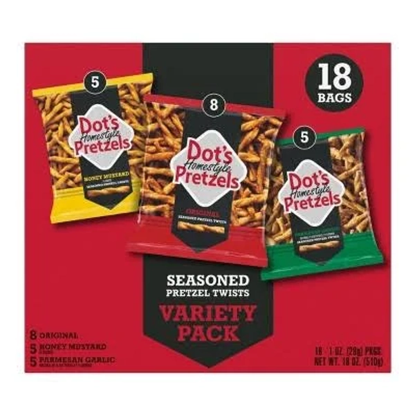 Dot's Homestyle Pretzels Snack Variety Pack