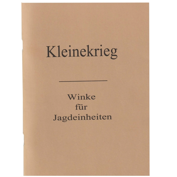 Kleinkrieg, Winke fur Jagdeinheiten manual