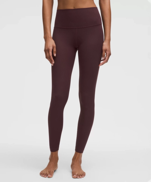 lululemon Align™ High-Rise Ribbed Pant 28" - Goodnight Plum - 14
