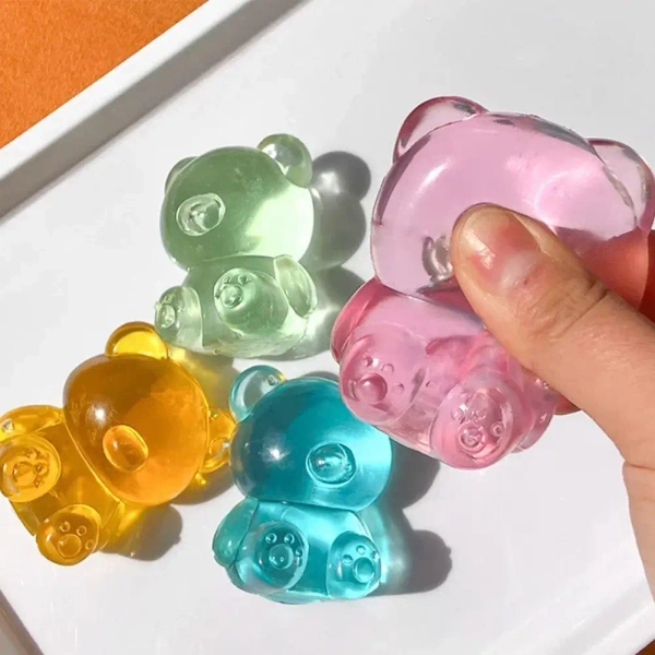 Bear-Shape Pinch Stress Relief Ball Stress Relief Toy Pinch Music Stress Relief Tool Slow Rebound For Adult Kids Gifts