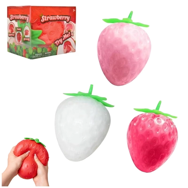 Giant Strawberry Squishies - 5 Inch Ultra-Soft Slow Rising Jumbo Squishy Strawberry , Stress Relief Toy for Adults, Focus & Relaxation (random one) - Walmart.com