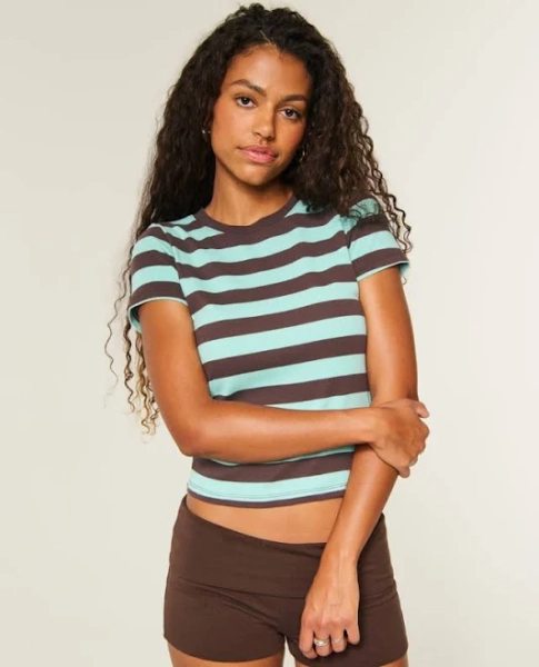 Hollister Women's Cotton Crew Baby Tee