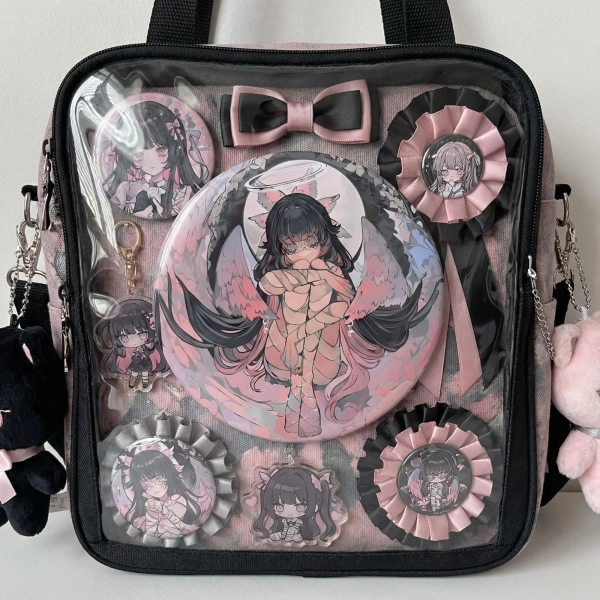 Genshin Impact Columbina Damselette 58mm Tinplate Badge | Fatui Harbingers Merch, Ita Backpack Pin, Cosplay Accessory & Gift for Anime Lover