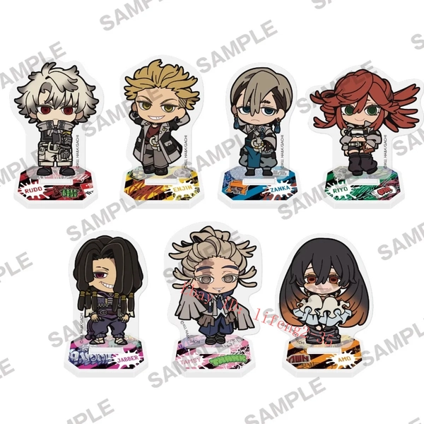 7Pcs/set Gachiakuta Rudo Enjin Zanka Riyo Rubion Acrylic Figure Q Ver Model