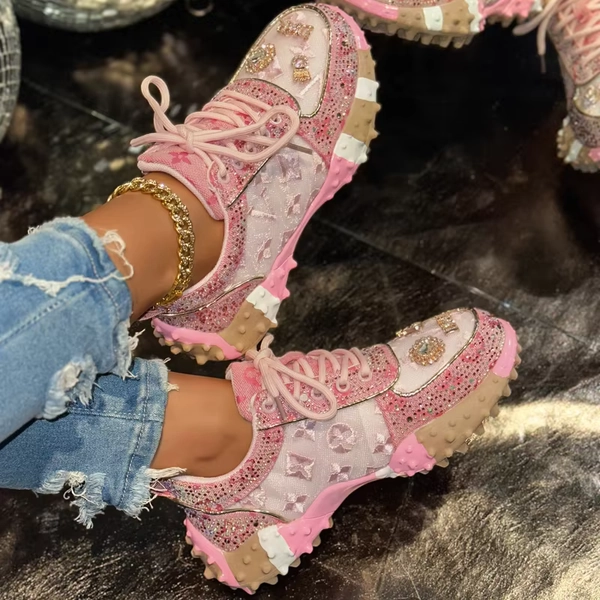 Women Casual Sneakers Fashion Luxury Rhinestone Ladies Shoes New Outdoor Platform Female Sports Shoes Zapatos Mujer shoes women - AliExpress 322