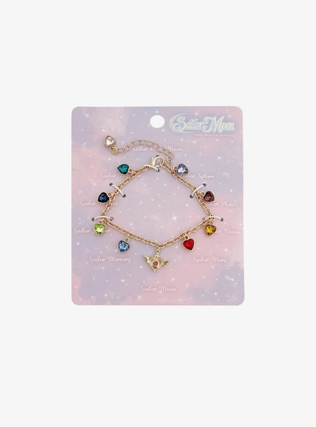 Pretty Guardian Sailor Moon Gem Charm Bracelet