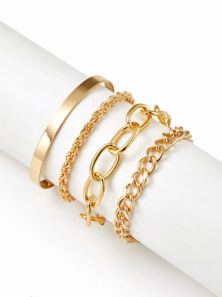 4PCS CHAIN BRACELET SET