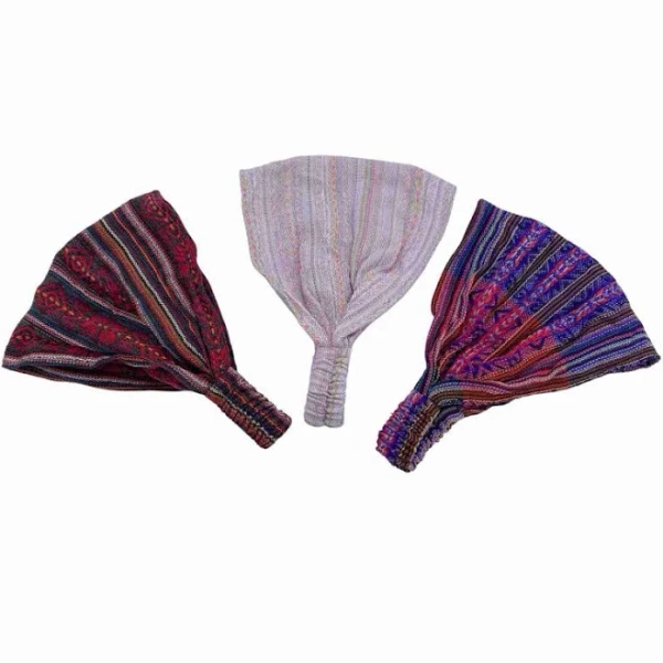 3Pcs Boho Stretchy Cotton Blend Headband