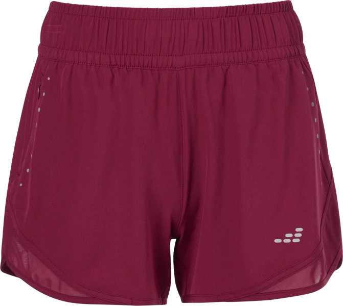BCG Women's Run Reflective Shorts Red Plum