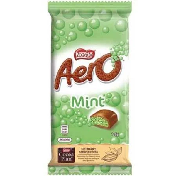 Nestle Aero Mint Milk Chocolate Block 118g