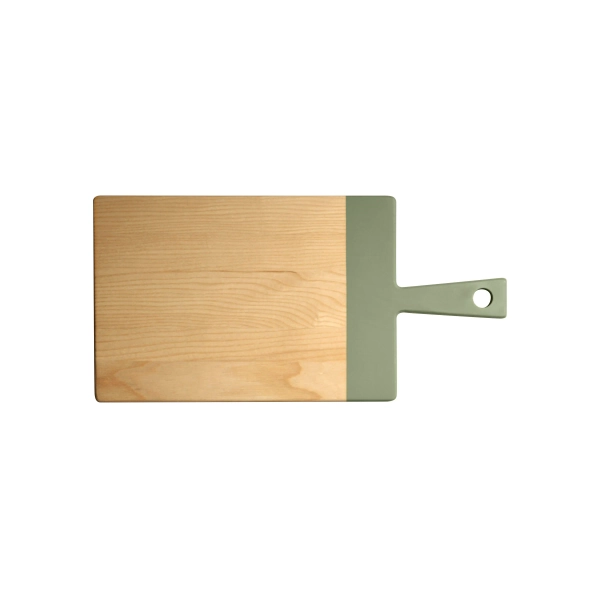Ash Wood Serving Board Sage Green  35.6cm x 17.8cm