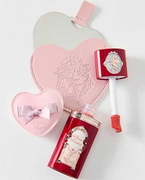 Flower Knows Strawberry Cupid All Day Glow Liquid Blush Trio Set in Pink at Urban Outfitters