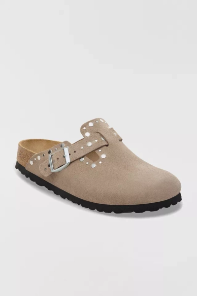 Birkenstock Boston Rivets Suede Clogs