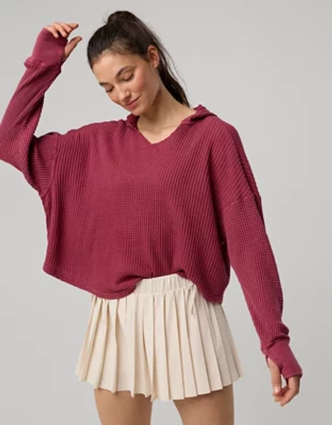 OFFLINE By Aerie Wow! Waffle Hoodie