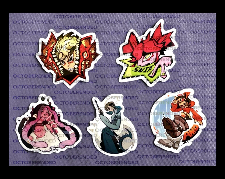 Gachi Glossy Stickers - Rudo, Riyo, Jabber, Zanka, Amo - Etsy