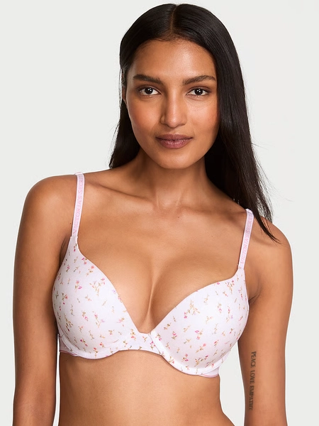 Bombshell Add-2-Cups Cotton Logo Push-Up Bra