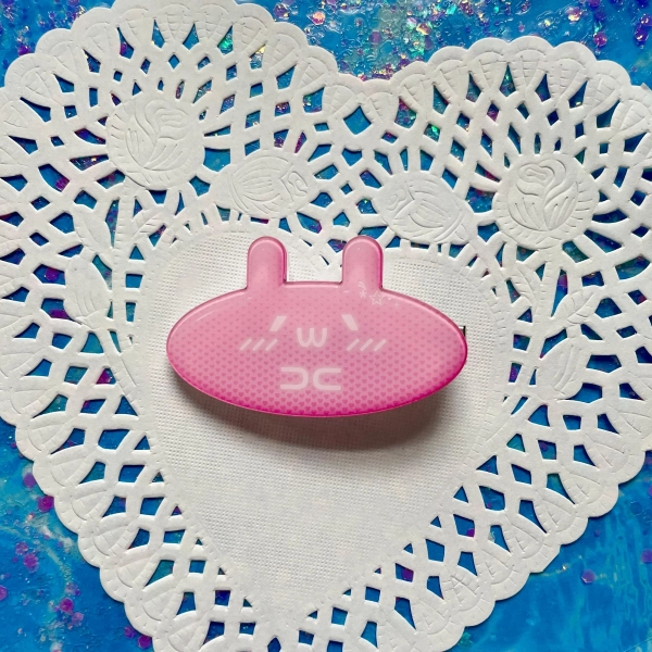 Pink Cyber Bunny Hair Clip