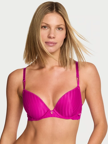 Sexy Tee Sheer Heritage Stripe Push-Up Bra