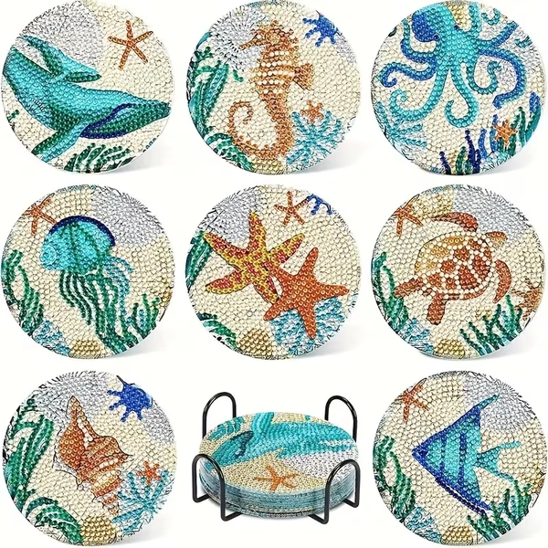 8pcs set 10x10cm 3 94x3 94inch diamond painting kit diamond - Temu