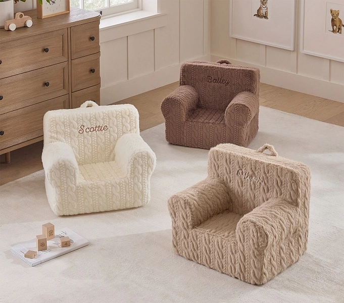 Anywhere Chair, Cozy Cable Knit Collection