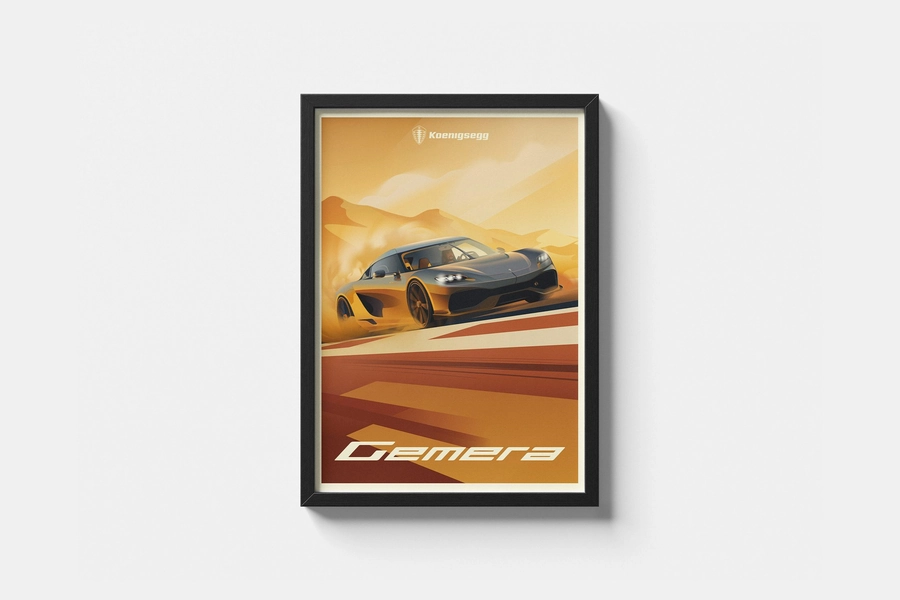 Gemera Art Deco Poster