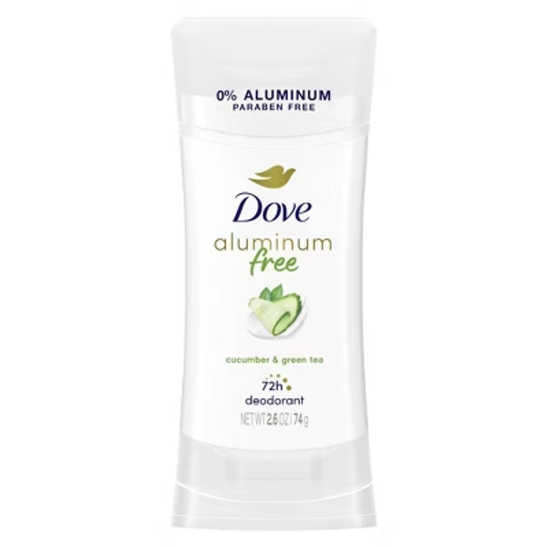 Dove Beauty Cucumber & Green Tea Solid Deodorant Stick - Aluminum-Free 2.6oz