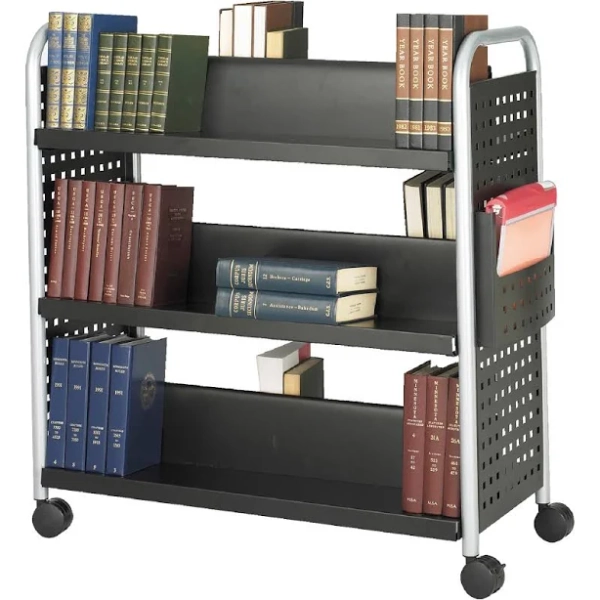Safco Scoot Double-Sided Book Cart