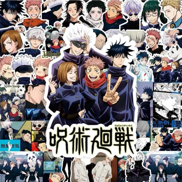 80pcs Cartoon Jujutsu Kaisen Anime Stickers Waterproof Decals Car Motorcycle Luggage Helmet Cool