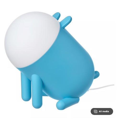 GREJSIMOJS LED table lamp - dimmable/dog blue