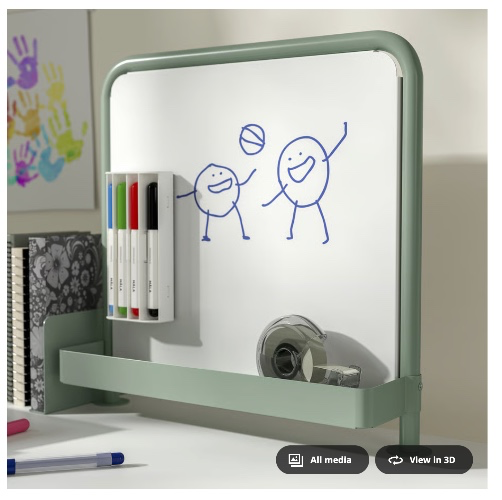 RELATERA Whiteboard/magnetic board - light gray-green
