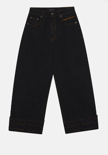 TOP BOY PANTS BLACK DENIM