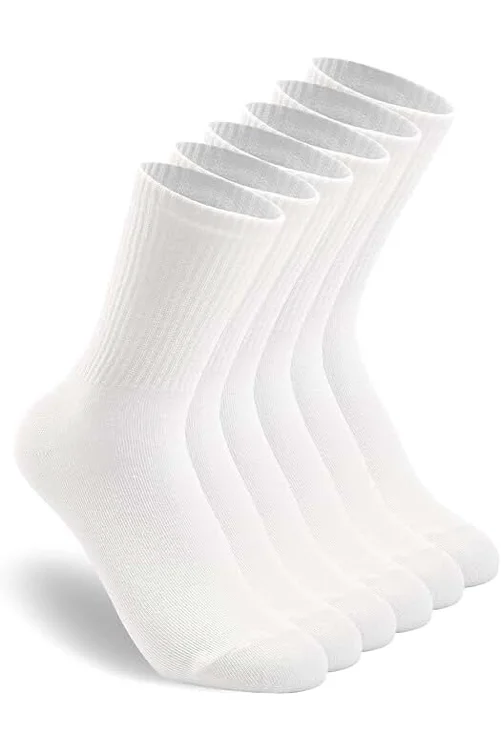 HAVE A TREE 3-6 Pack Womens Crew Lightweight Thin Casual Calf Socks Size 6-11