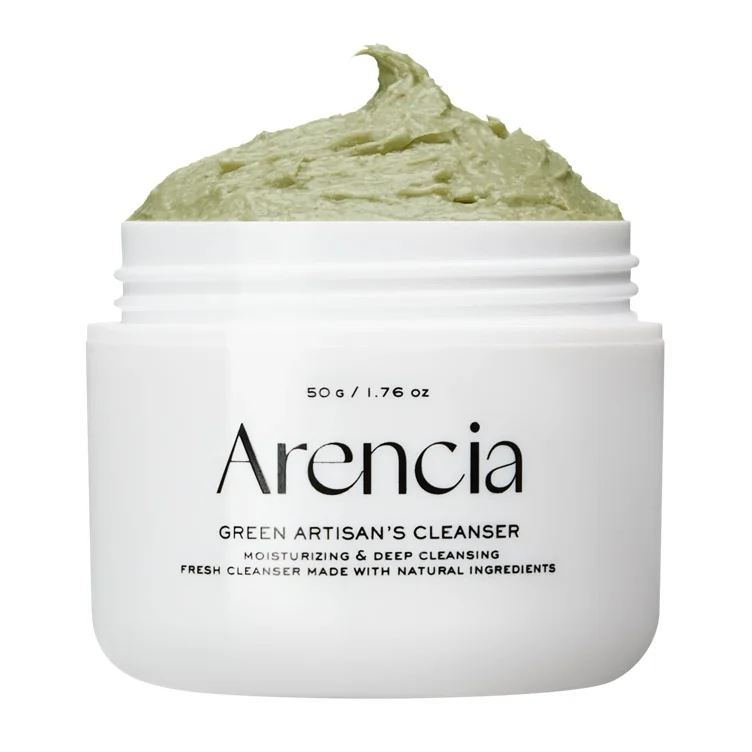 Arencia Fresh Green Rice Mochi Cleanser, Gentle Daily Cleanser for Acne-Prone Skin, 1.76oz / 4.23oz