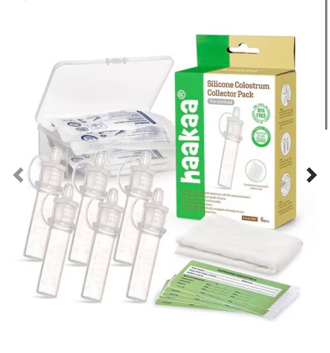 Haakaa Silicone Colostrum Collector, 6-Pieces