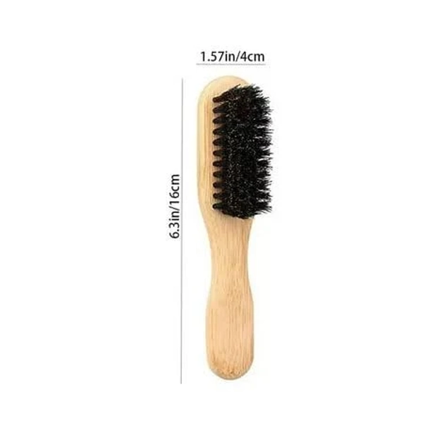 Boar Bristle Slick Back Hair Brush for Sleek Ponytail Bun & Smoothing Baby Hairs, Flyaways, Edge Control - Backcombing & Teasing, Size: One size,