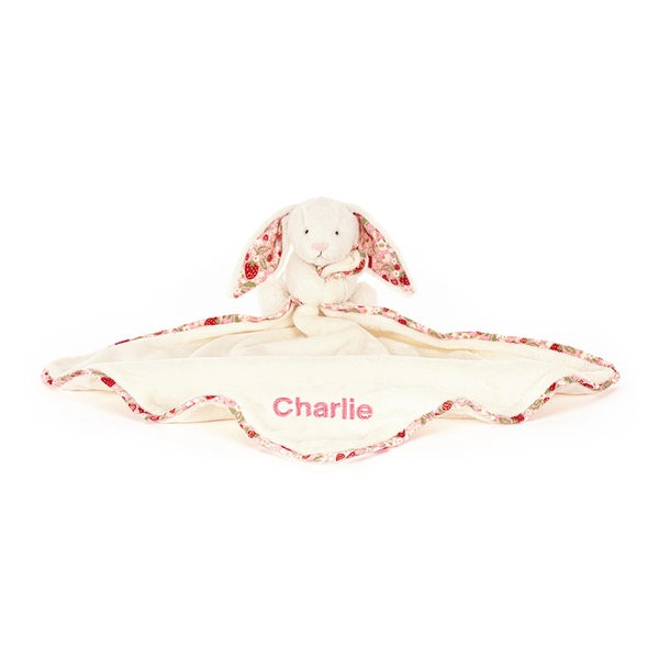 Ma Première Peluche Blossom Cream Bunny 'Berry' Personnalisée