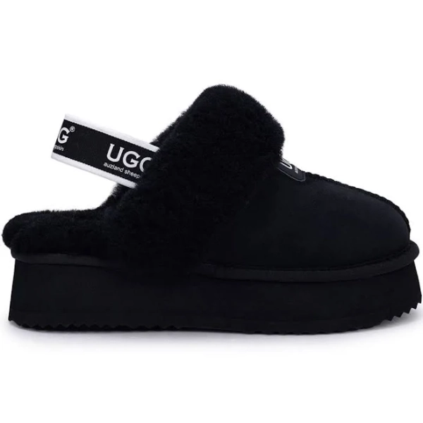 Premium Fluffy Platform Ugg Scuff Chestnut / US WOMEN US MEN AU LADIES AU MEN EU UK