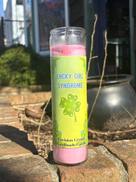 Lucky Girl Syndrome Candle For Manifestation - Viral Manifestation Technique - BEST SELLER — Envision Crystal - Believe In Magic