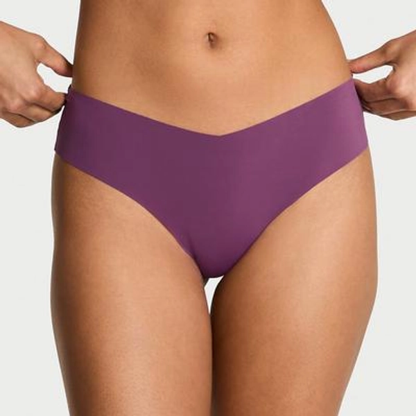 Women's Victoria's Secret No-Show Plaid Mesh Thong Panty