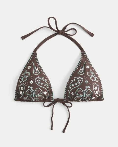 Shine & Stitch Multi-Way Triangle Bikini Top