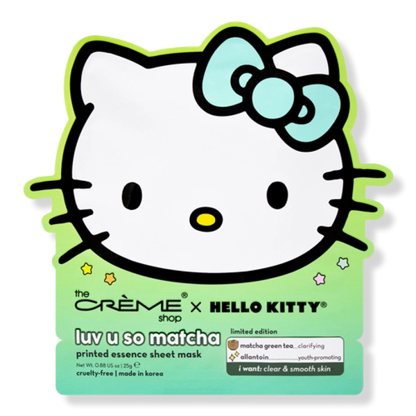 Hello Kitty Luv U So Matcha Printed Essence Sheet Mask