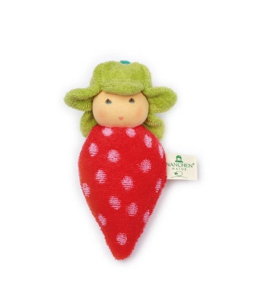 Nanchen Rattle Strawberry - Honeybee Toys