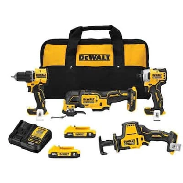 DEWALT 20V MAX Brushless 4-Tool Combo Kit