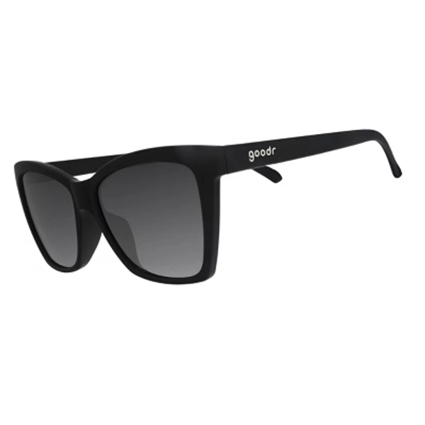 goodr New Wave Renegade Pop G Cateye Sunglasses: Polarized Plastic Lenses, One Size Fits Most, 13+ Years, Black Frame