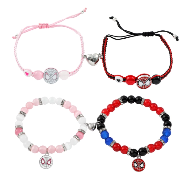 Spiderman Friendship Bracelets, Best Friend Bff, Halloween, Christmas, Matching Rope, Beads Chain, Couples Bracelets, New, 2025 - AliExpress 36