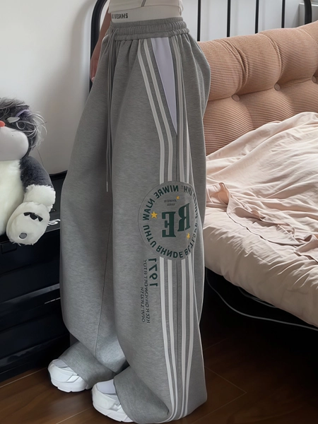 Retro Hot Girl Print Sweatpants