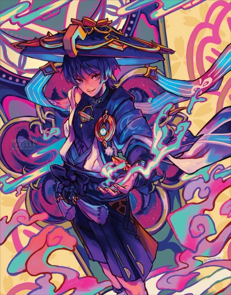Genshin Impact Wanderer Print 11x14"
