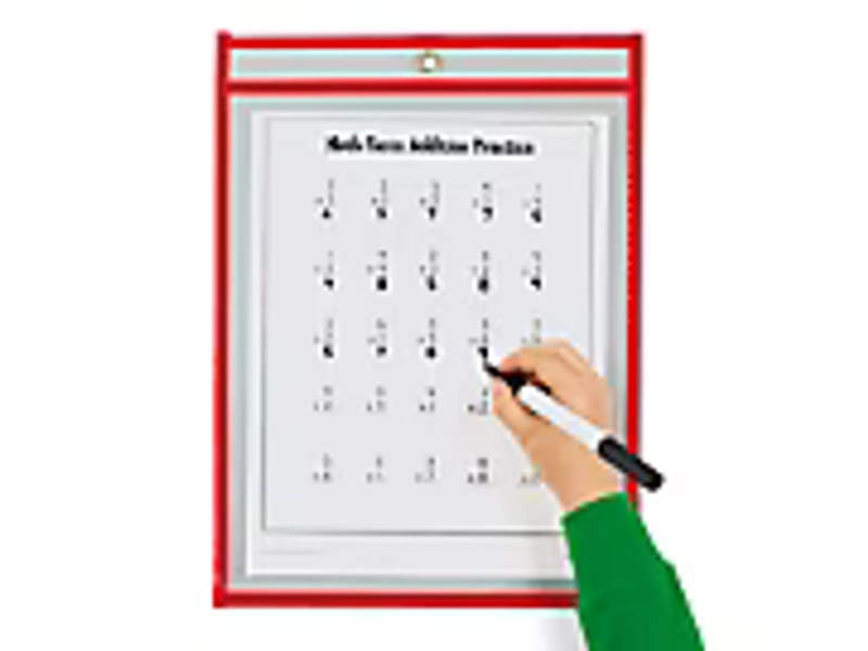 Reusable Write & Wipe Pocket