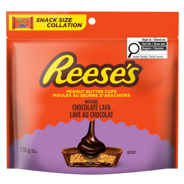 Reese's Chocolate Lava Snack Size 170G, Reese's Chocolate Lava Snack Size 170G